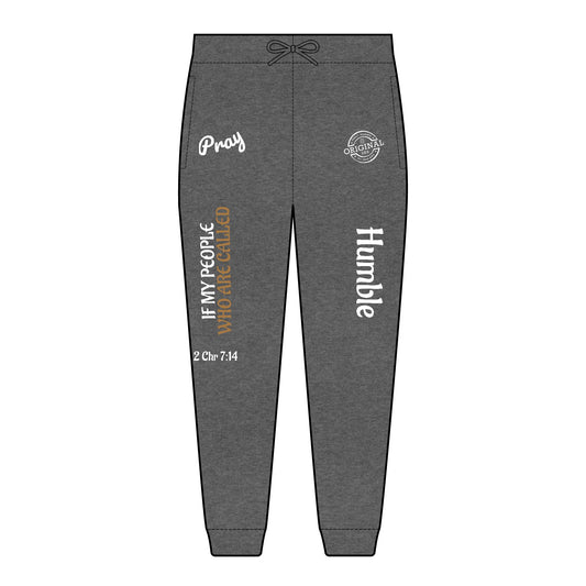 Humbly Chronicles 7:14 Embroidered Fleece Joggers