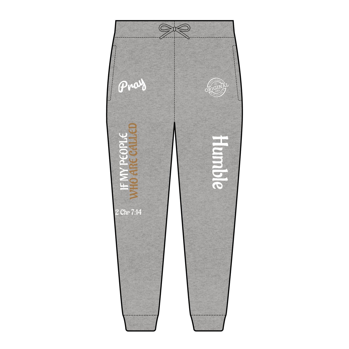 Humbly Chronicles 7:14 Embroidered Fleece Joggers