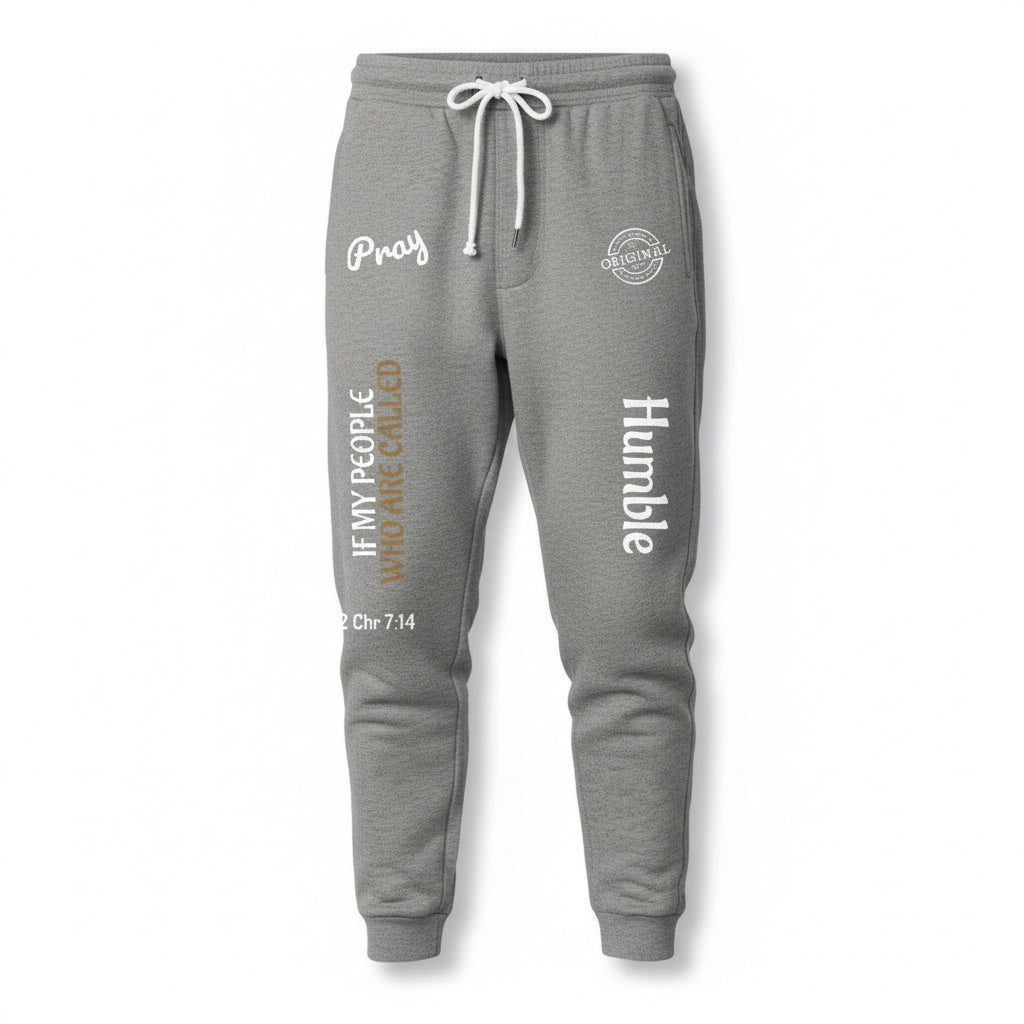 Humbly Chronicles 7:14 Embroidered Fleece Joggers