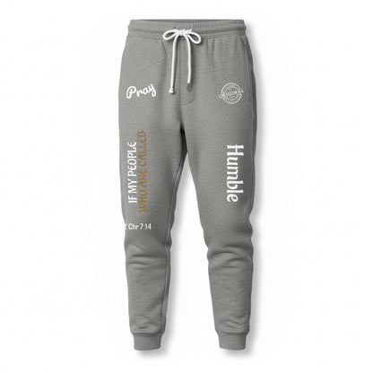 Humbly Chronicles 7:14 Embroidered Fleece Joggers