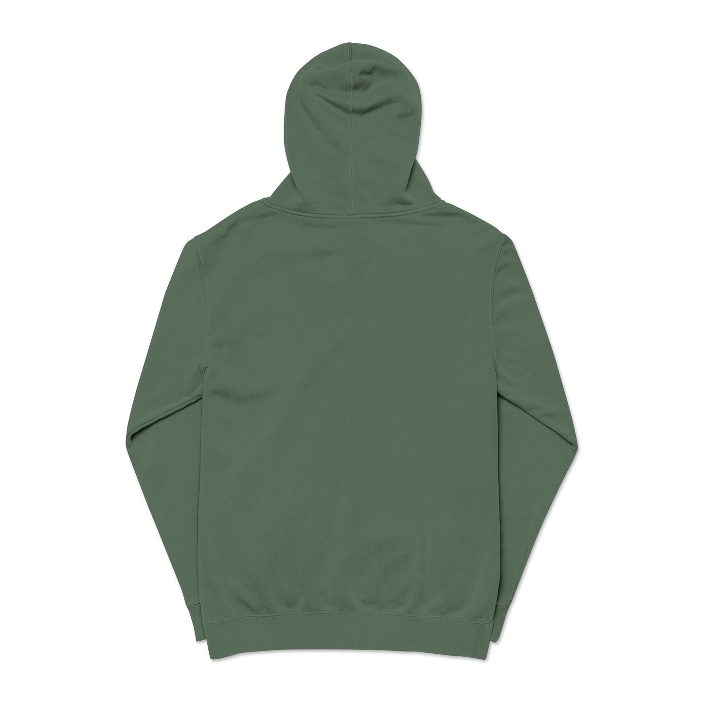 Embroidered Swan Graphic Hoodie — Vintage Pigment-Dyed