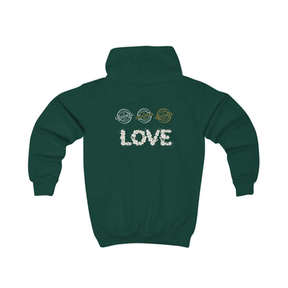Kids Hoodie — “Jesus is the Good Shepherd” Christian Children’s Hoodie (Love Design)