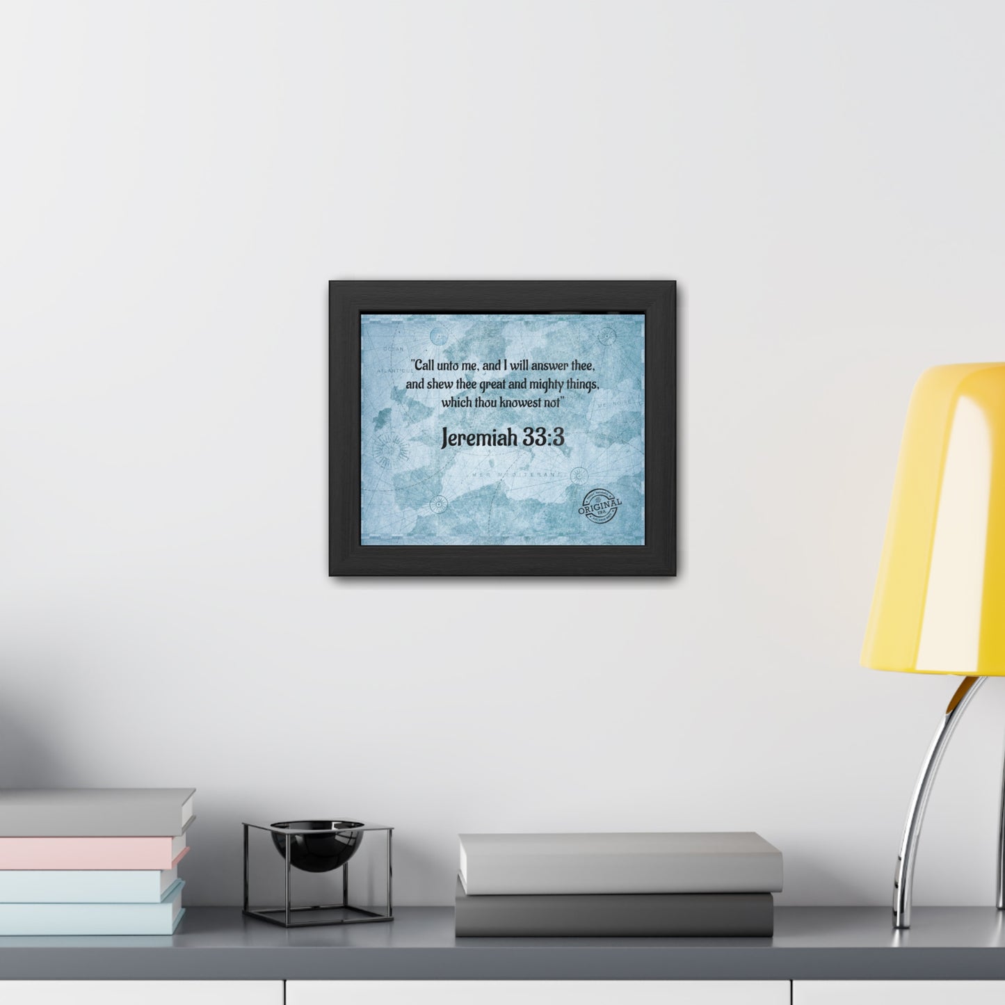 Jeremiah 33:3 Framed Poster — Inspirational Scripture Wall Art