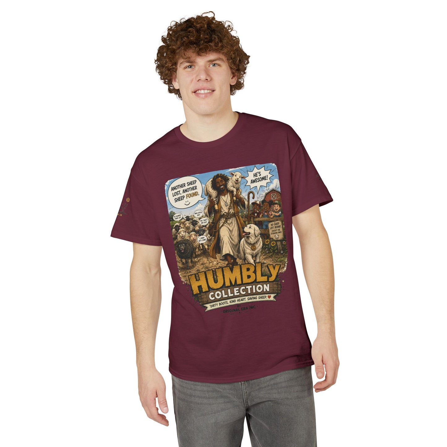 Lost & Found Sheep Graphic T-Shirt — “God Has My Back” Humble Collection