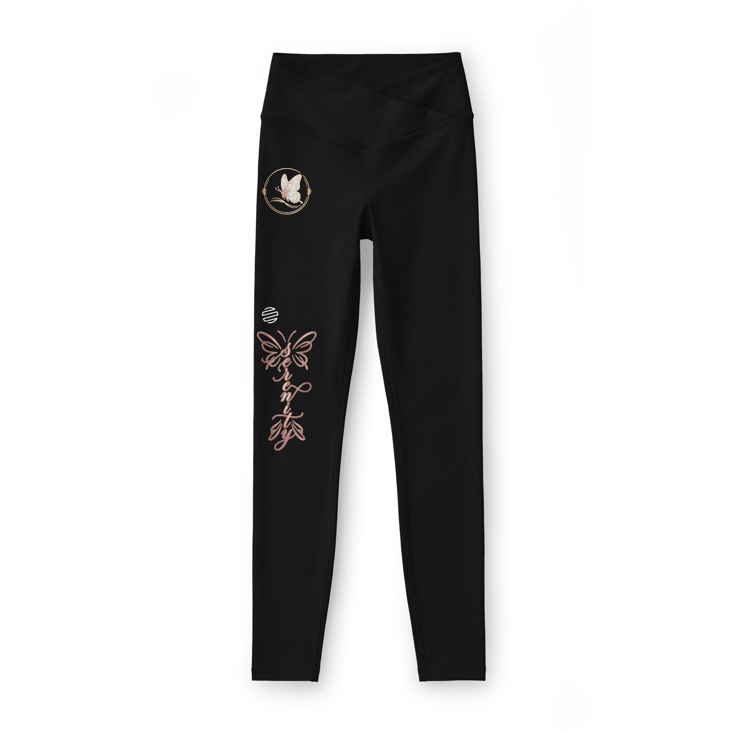 Leggings — Rose Gold Butterfly & Dove Yoga Leggings