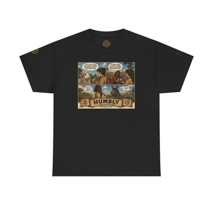 Humbly Comic Interview Panel Tee — Humbly Graphic T-Shirt