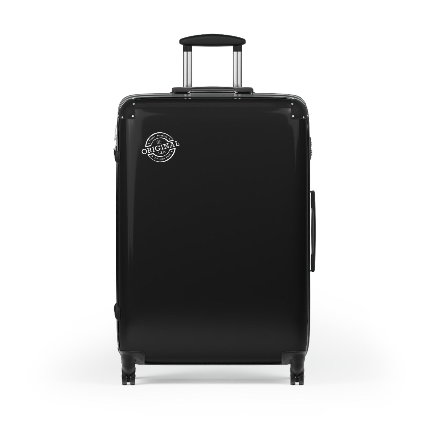 Classic Black Carry-On Suitcase – Lightweight Hardshell Travel Luggage with Spinner Wheels
