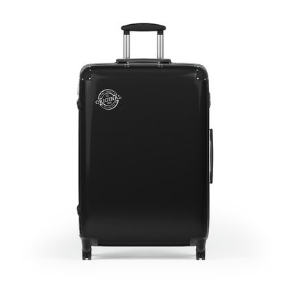 Classic Black Carry-On Suitcase – Lightweight Hardshell Travel Luggage with Spinner Wheels
