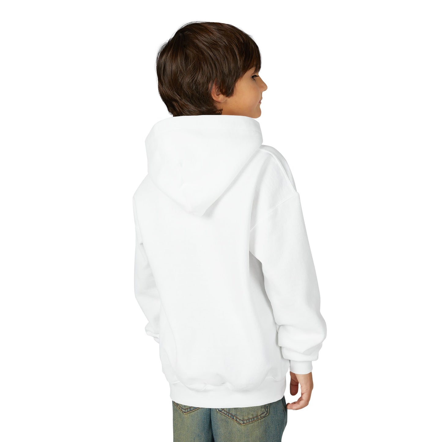 Youth Hoodie — Earth Floral Heart Graphic Kids Sweatshirt
