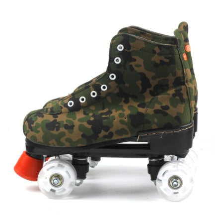 Camouflage Sneakers Flash Roller Quad Skates