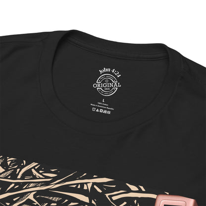 Christian Inspirational Tee, Unisex Heavy Cotton Shirt, Love and Truth Graphic T-Shirt, Faith-Based Apparel