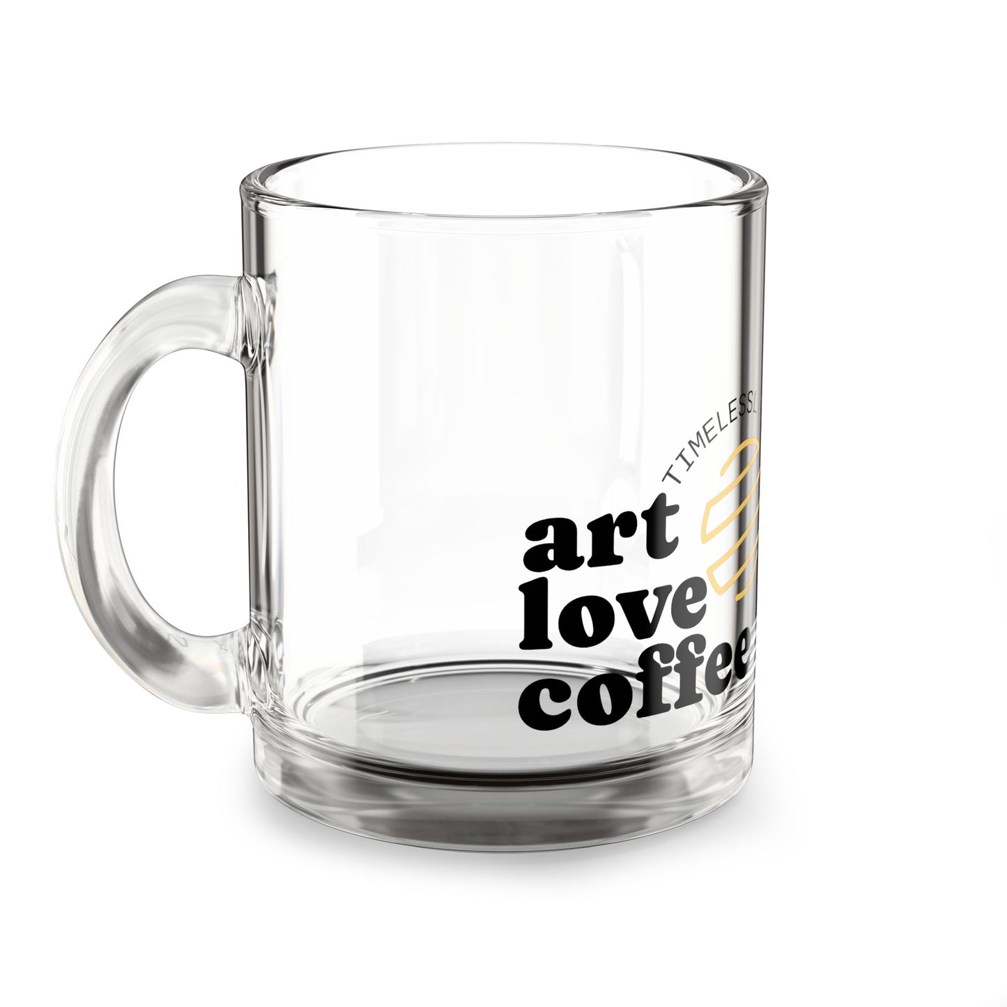 Glass Mug — Art Love Coffee 10oz Clear Coffee Mug
