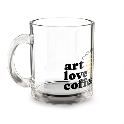 Glass Mug — Art Love Coffee 10oz Clear Coffee Mug