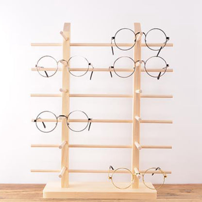 Wooden Multi-Layer Sunglasses Display Rack