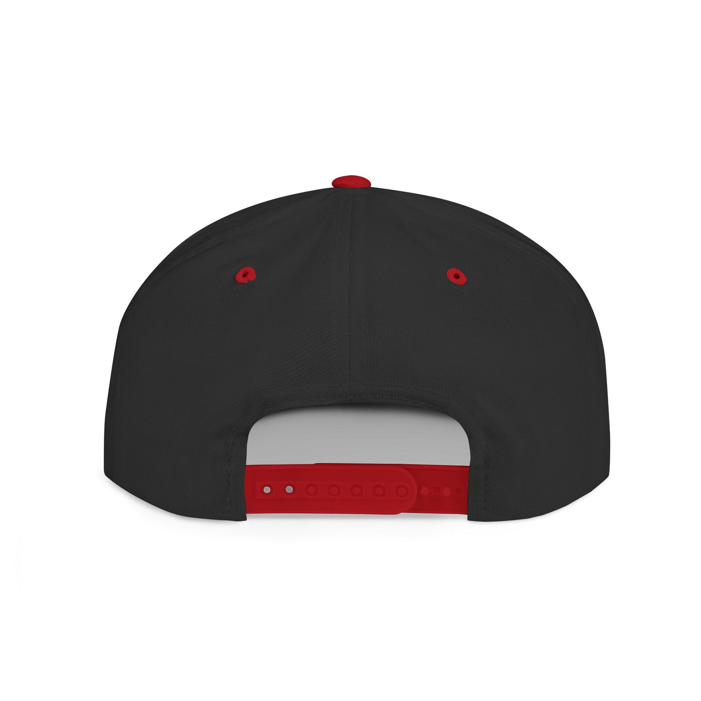 Snapback Hat — Blue Wave Japanese Art Flat-Bill Cap