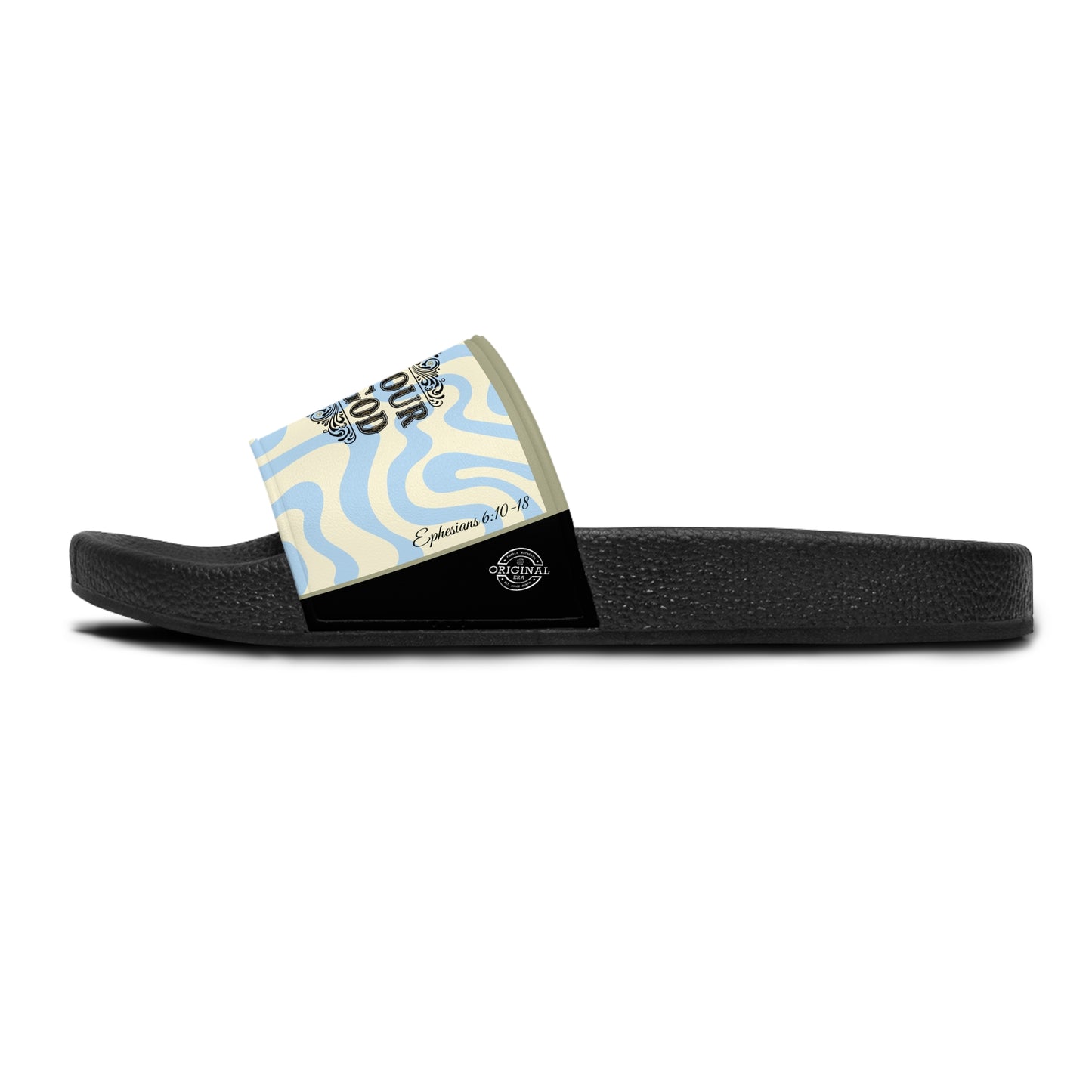 'Armour of God' Retro Wave Women's Slide Sandals