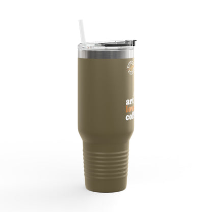 40oz Insulated Travel Mug – Art Love Coffee Thermal Tumbler