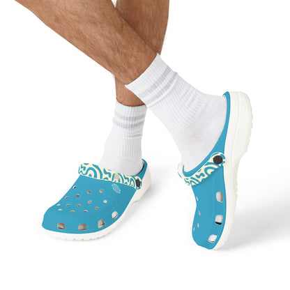 Blue EVA Foam Clogs — Lightweight Waterproof Garden & Beach Shoes