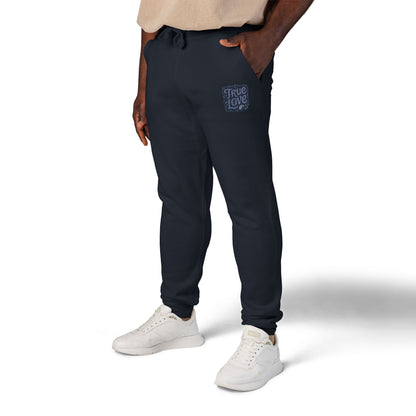 Embroidered 'True Love' Fleece Sweatpants