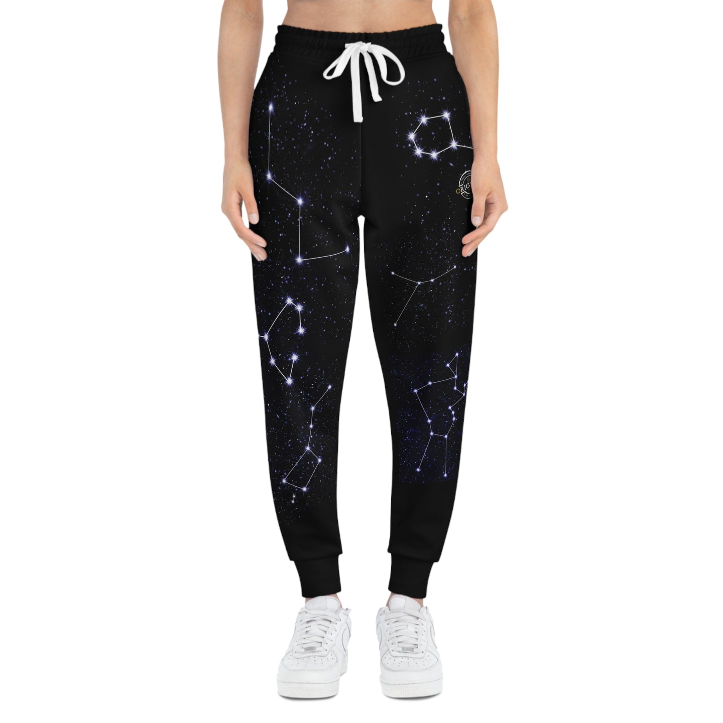 Constellation Joggers — Zodiac Star Map Athletic Pants with Poem