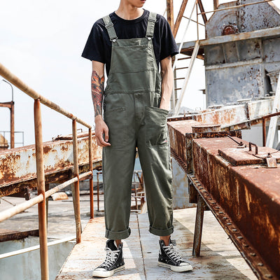 Vintage Overall Jumpsuit with Large Pockets