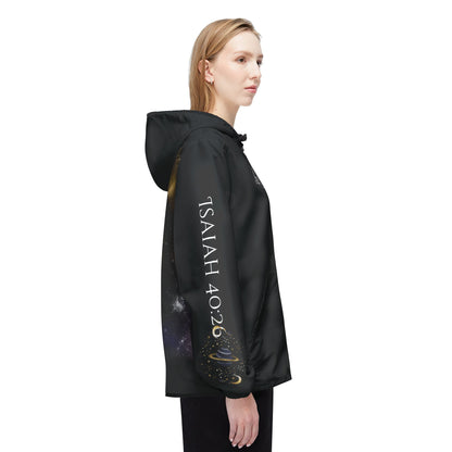 Seeker Space Windbreaker Jacket — Cosmic Galaxy Hooded Zip-Up