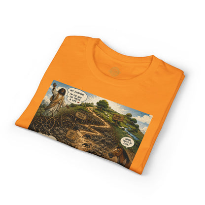 Sheep In the Wild Graphic T-Shirt — "God Has My Back" Faith Tee
