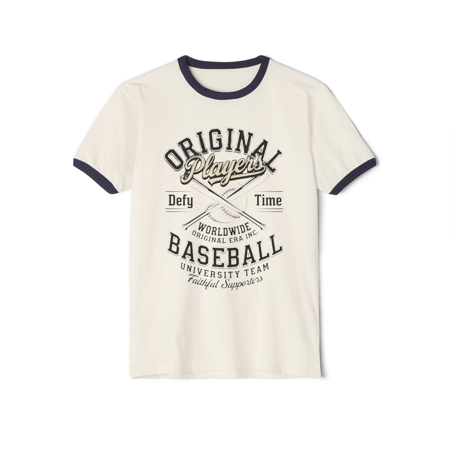 Baseball Ringer T‑Shirt — "Original Players" Vintage Athletic Tee