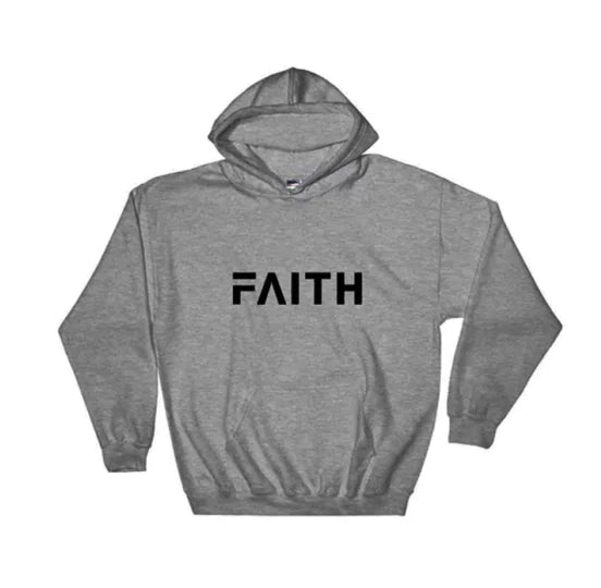 Casual Faith Print Hoodie