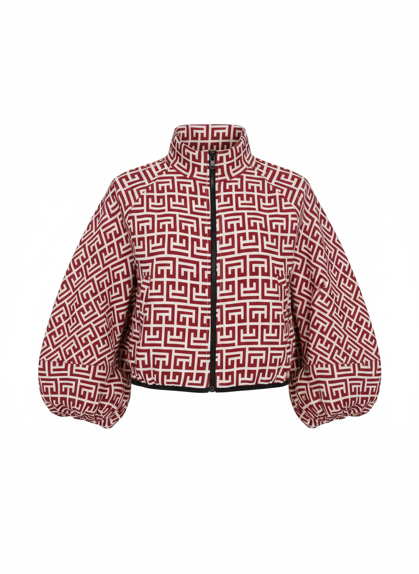 Women's Polka Bomber Jacket