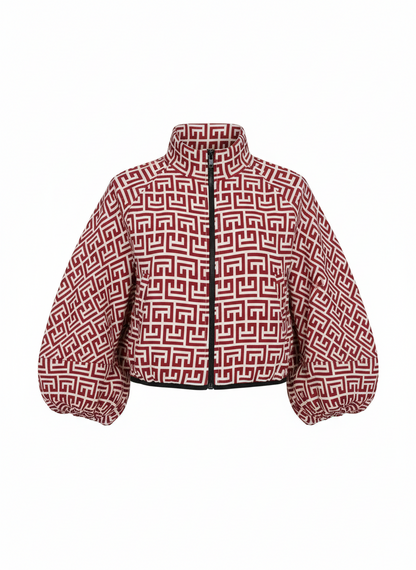 Women's Polka Bomber Jacket