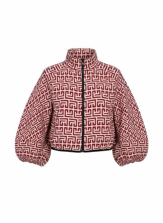 Women's Polka Bomber Jacket