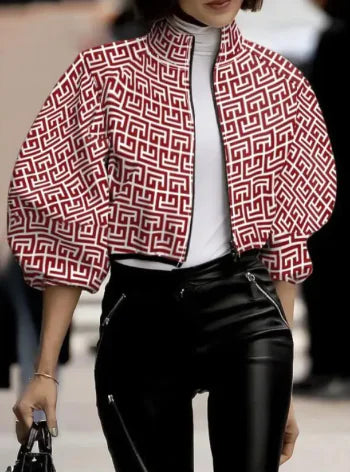 Women's Polka Bomber Jacket