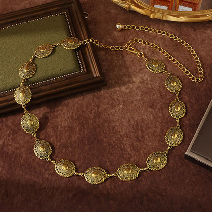 Retro Carved Waist Chain