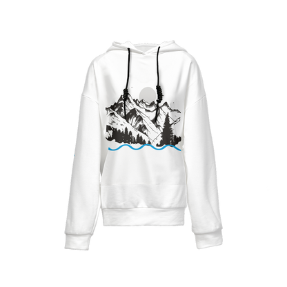 Women’s Original Era "Living Waters" Relaxed Fit Hoodie With Front Patch-Super Heavy 375g