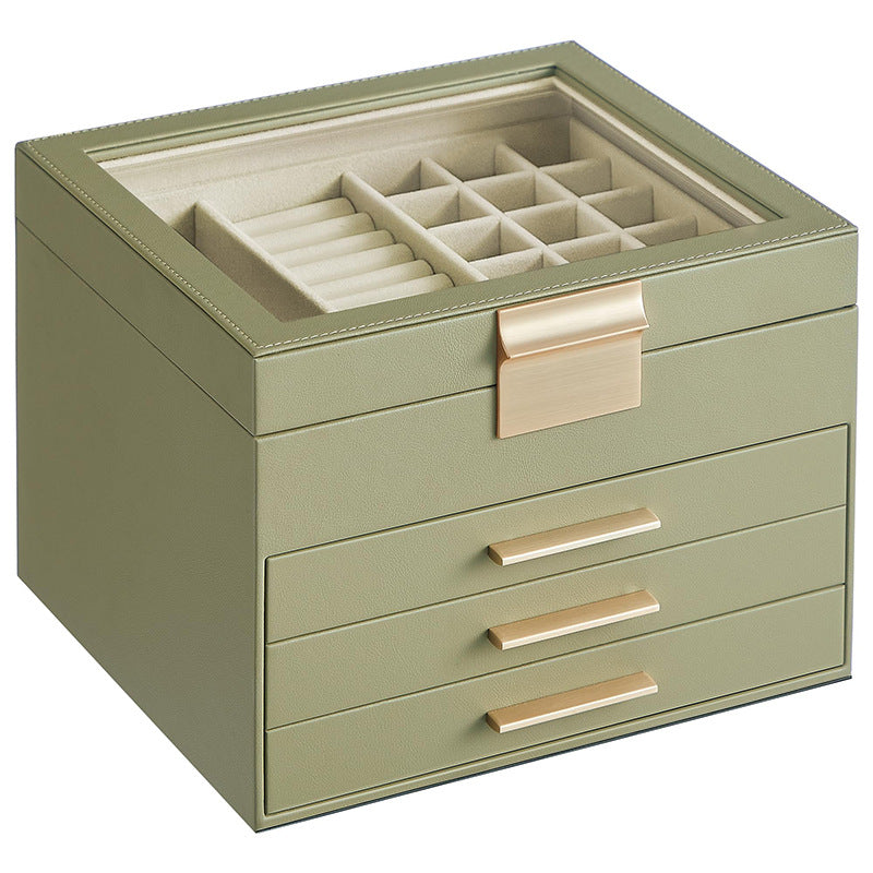 4-Layer Transparent Jewelry Box for Bracelets and Rings