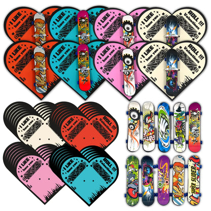 VTYEPOU Kids' Valentine Card & Toy Skateboards - 32 Pack