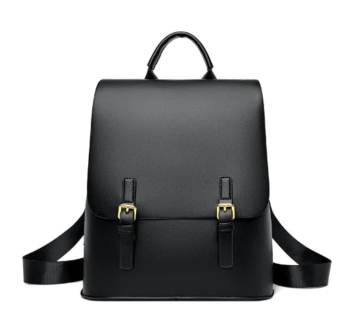 Stylish Casual Leather Backpack - Lightweight Design