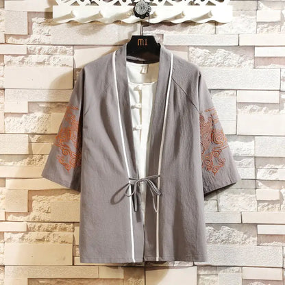Antique Retro Embroidered Chinese Style Robe