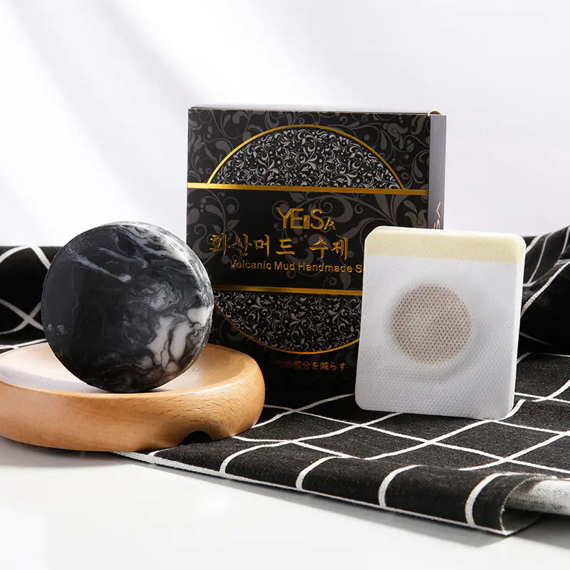 Volcanic Mud Soap - Handmade Soap with Belly Button Patch
