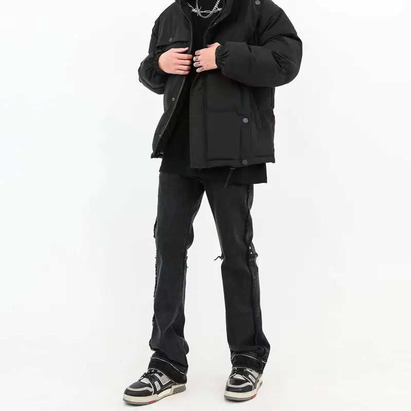 Men's Black Pocket Jeans