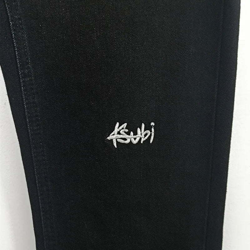Black Embroidered Trousers