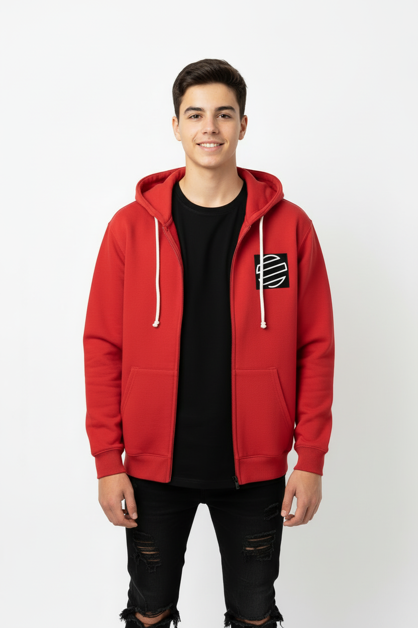 Youth Zipped Hoodie - Black Heavy Blend Kids' Full-Zip Hooded Sweatshirt