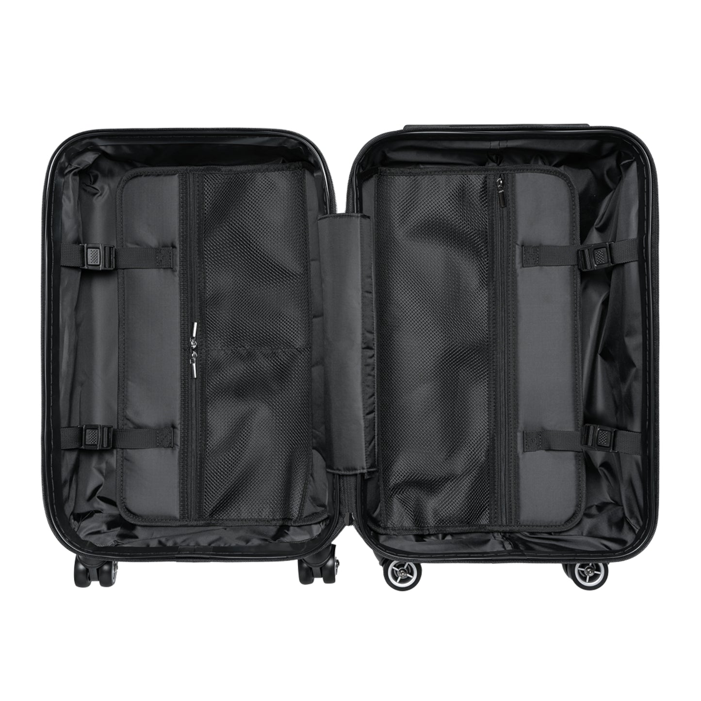 Classic Black Carry-On Suitcase – Lightweight Hardshell Travel Luggage with Spinner Wheels