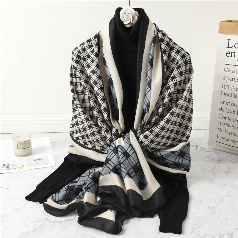 Women's Plaid Shawl - Warm Wrap