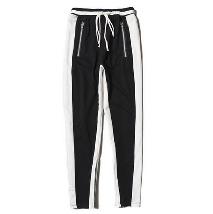 Trendy Scottish Plaid Zipper Cuff Casual Pants