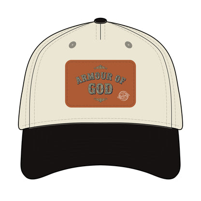 Leather Patch Baseball Cap — "Armour of God" Christian Trucker Hat