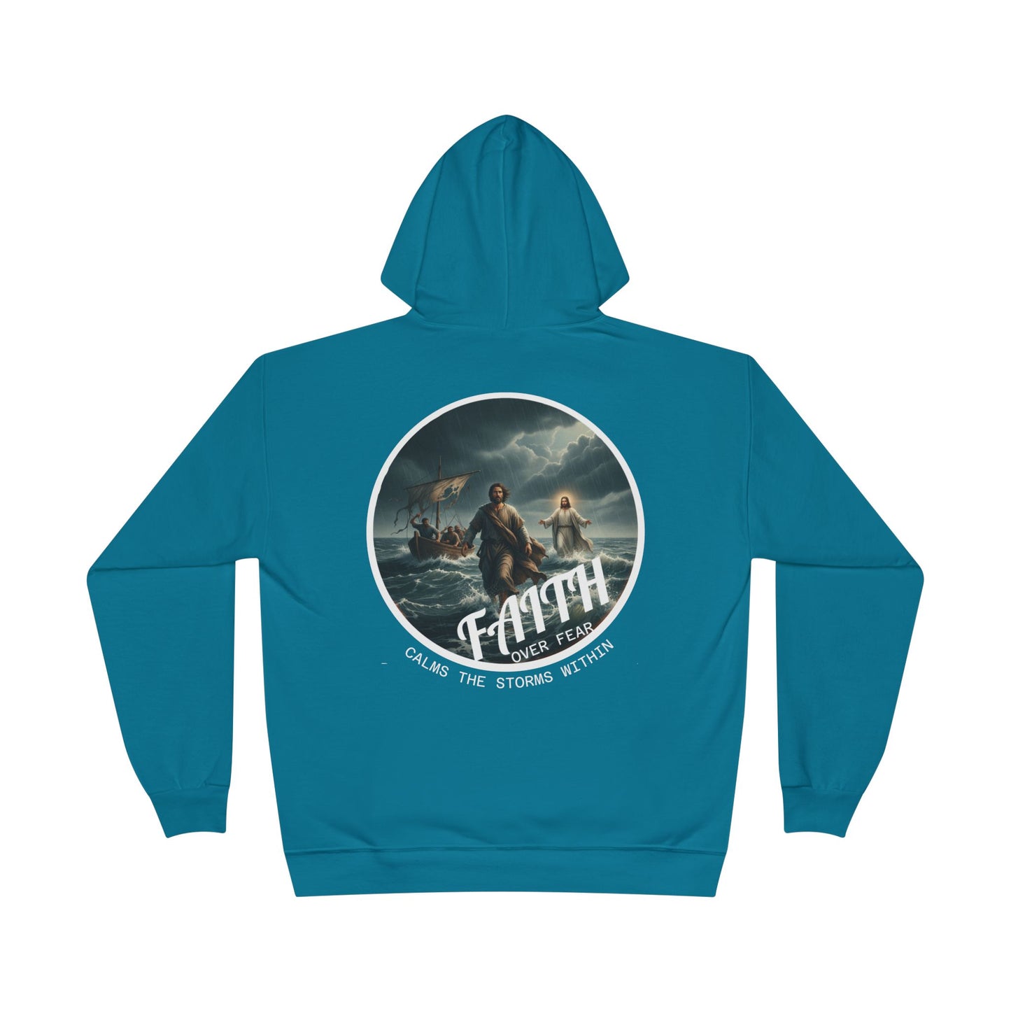 Faith Storm Graphic Hoodie — Inspirational Christian Pullover