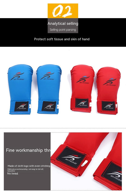 Karate Gloves Sanda Boxing Hand Guard Adult And Children Training Protective Gear