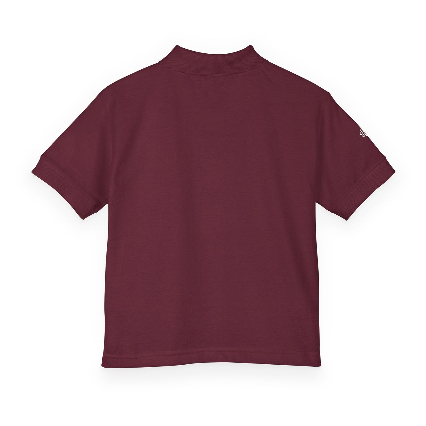 Youth Polo Shirt with 'Original' Vintage Stamp Logo — Kids School Uniform / Casual